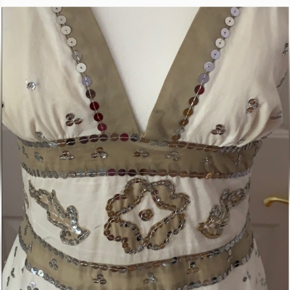 BCBG sundress with silver sequins - Picture 2 of 4